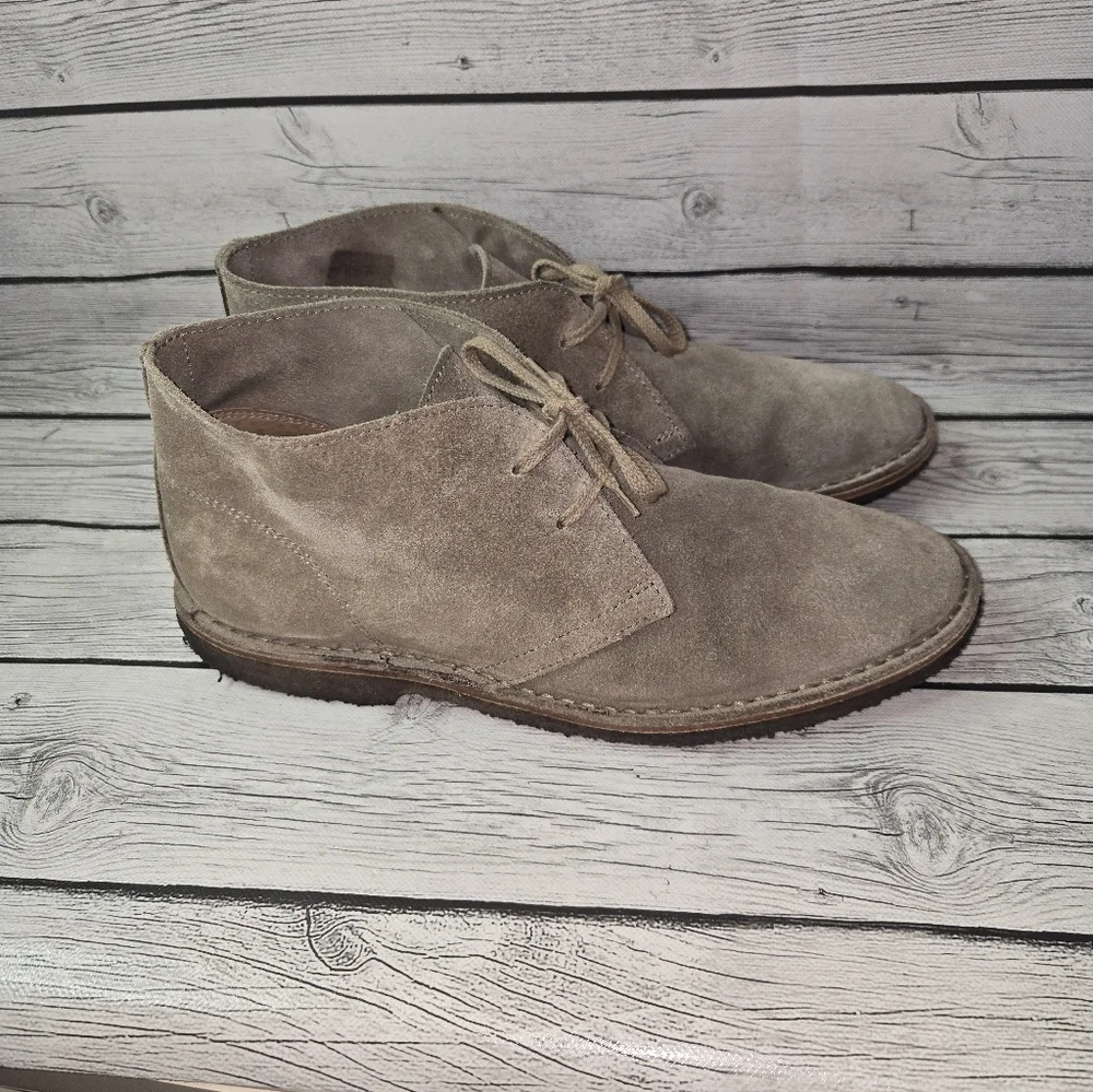 Rhodes Made in Italy Suede Chukka Boots Desert Style Crepe Sole Size 10